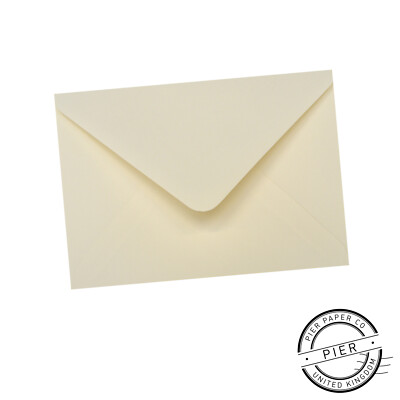 C7 Elfenbein Mini Briefumschläge 100 g/m² Hochzeiten Rückmeldungen Einladungen Floristen A7 - 81 mm x 113 mm