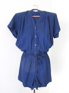navy blue linen jumpsuit