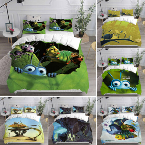 Anime A Bug's Life 3D Bedding Set Pillowcase Quilt Single Double - Picture 1 of 23