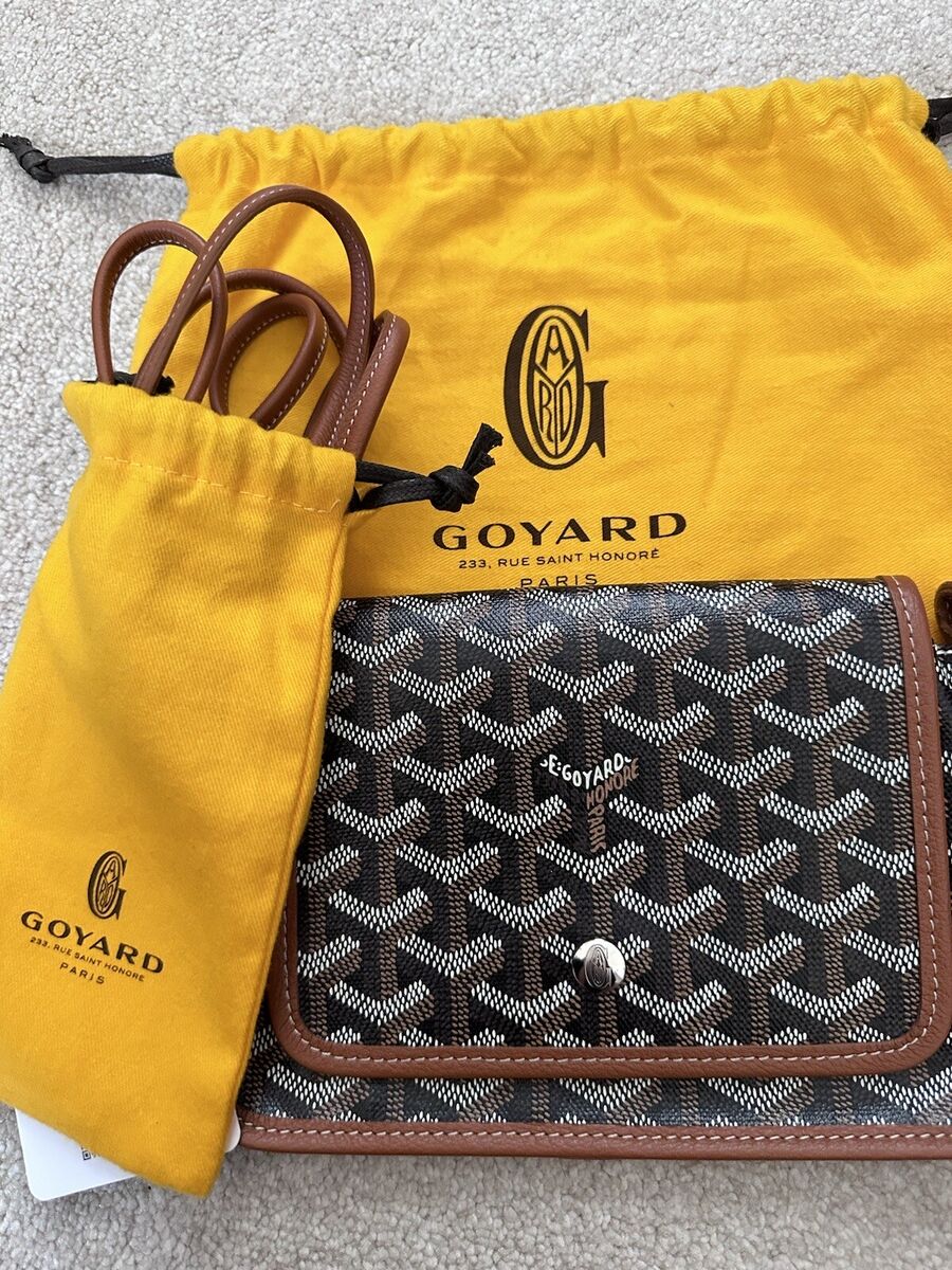 GOYARD PLUMET Crossbody Shoulder Bag Pochette Purse PVC Noir GOYARD PLUMET Crossbody Shoulder Bag Pochette Purse PVC Noir