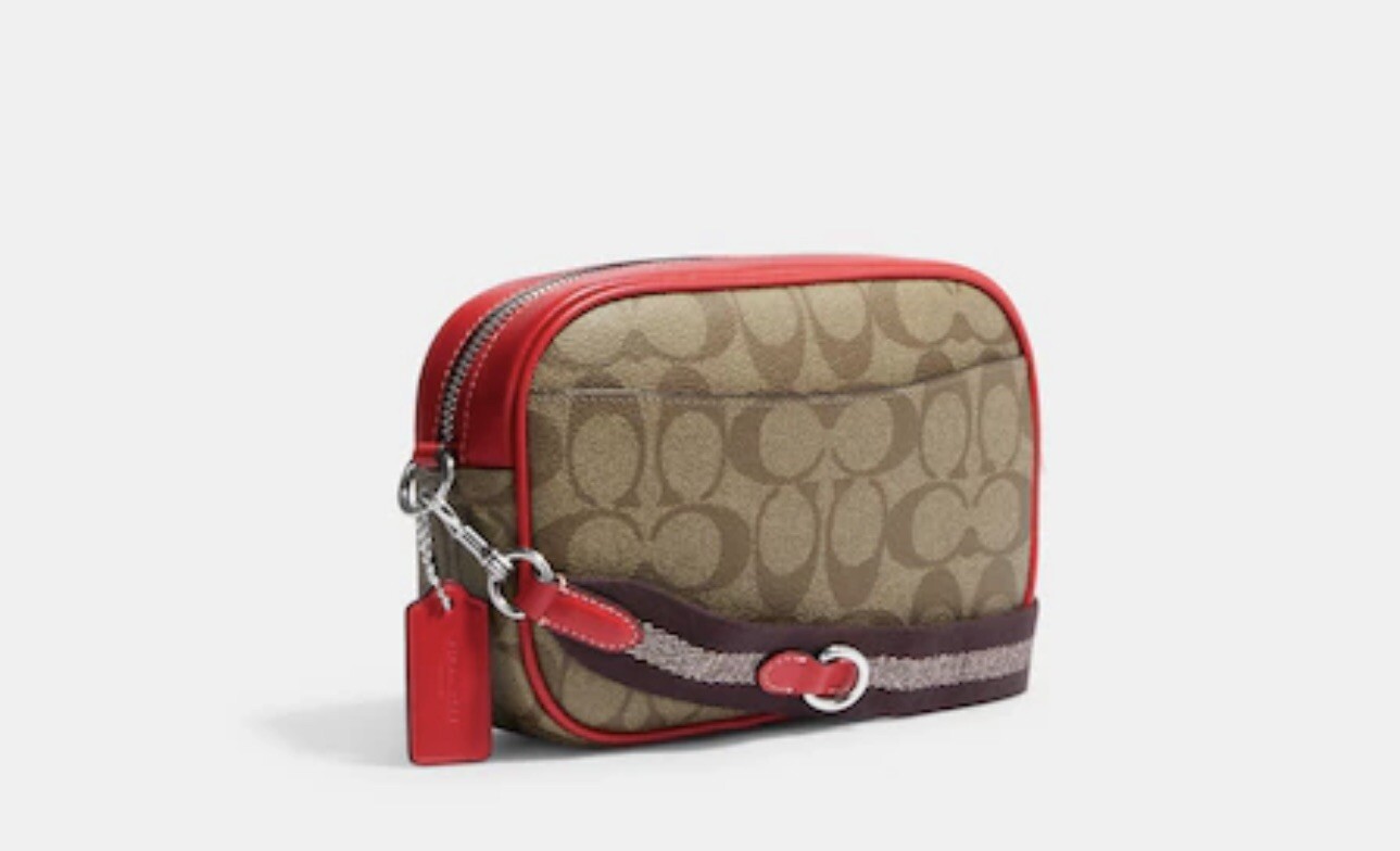 NWT COACH Mini Jamie Camera Bag With Wristlet Strawberry image 6