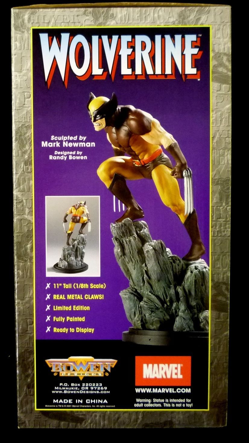 WOLVERINE BROWN STATUE (1ST EDITION 2001) BY BOWEN DESIGNS (FACTORY ...