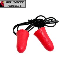 Ear Plugs Corded, Soft Orange Foam Sleep Travel Noise Shooting Earplugs NRR 33