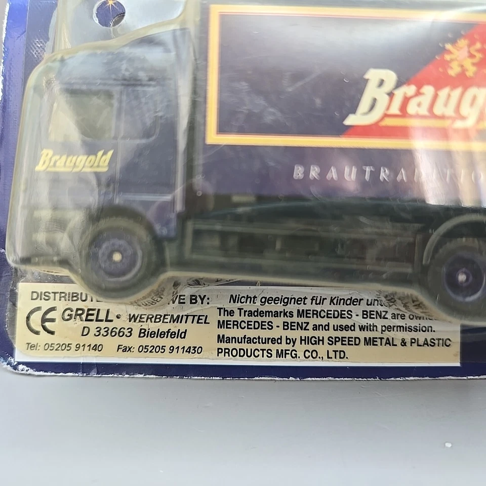 NUEVO Grell Werbemittel Exclusivo Braugold 24 quilates Pilsner Entrega Semirremolque Foto 4 de 4