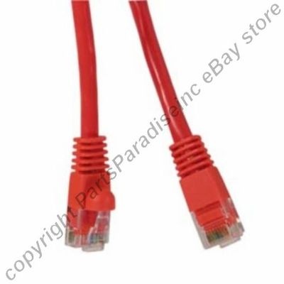 PURE COPPER (notCCA) 2ft short RJ45 Cat5 10/100BT Ethernet Cable/Cord/Wire{RED{F