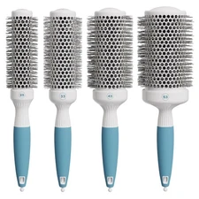 Round Brush Set for Blow Drying and Styling - Ceramic Ionic Thermal Brushes, ...