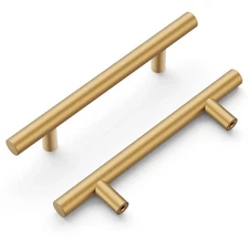 Hickory Hardware 10 Pack Kitchen Cabinet Handles, Drawer Pulls for Doors & Drawe
