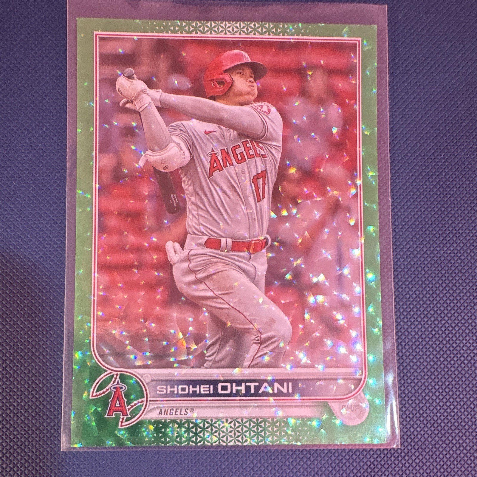 Topps 2022 Series 1 Shohei Ohtani #1 Green Foil /499 LA Angels Card