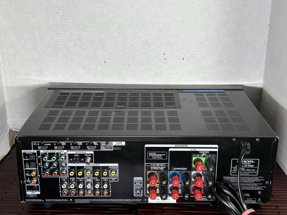 ONKYO HT-R590 - Audio/Video Stereo Receiver - No Remote - Tested & Works - Image 4 of 4