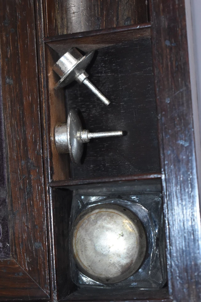 Antique Victorian Rosewood Writing Slope – Ink Wells - Image 3 of 4