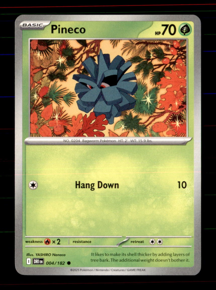 Pineco 004/182 Common Destined Rivals Pokemon Near Mint