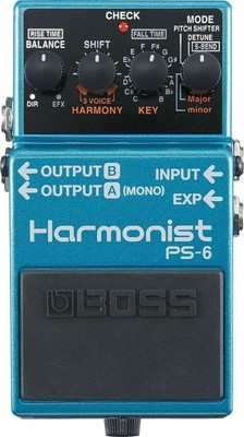 Boss Harmonist PS-6 Pitch Shifter Kompaktes Effektpedal für Gitarre Neu