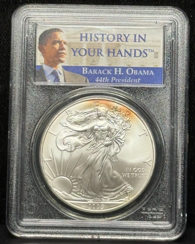 PCGS MS69 2009 American Silver Eagle One Dollar Silver Coin -369