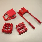 Star Wars Y-Wing Fighter Engine Strut Cap & Canopy RED PART Kenner Unpainted