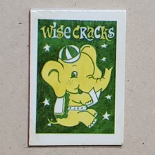 RIDDLE BOOKS #14 Wise Cracks Elephant VINTAGE CRACKER JACK PRIZES Z-1335