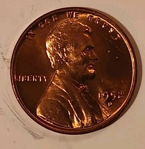 1952 D Lincoln Wheat Cent Uncirculated Penny US Coin