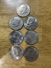 1980’s Era Kennedy Half Dollar Lot Of 7