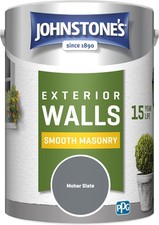 Johnstone’s – Exterior Smooth Masonry Paint – Moher Slate – Up to 15