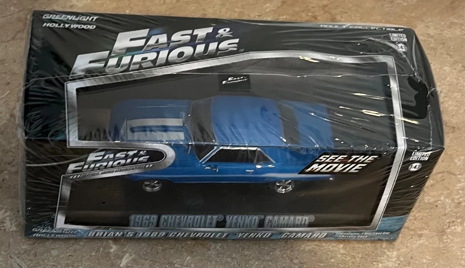 Greenlight Hollywood Fast & Furious Brian's 1969 Chevy Yenko Camaro 1:43 Car - Image 2 of 4