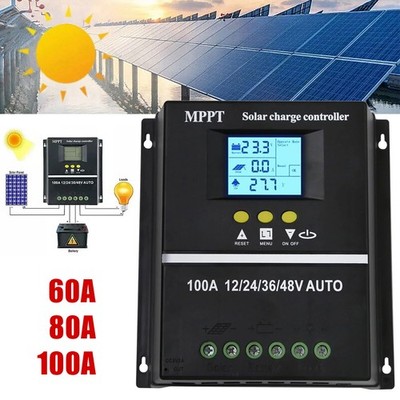 4000W 100A MPPT Solar PV Regler 12V 24V 36V 48V Solar Laderegler Controller LCD