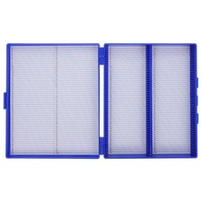 Organizer for Microscope Slides Box with Latch Storage Holder Container