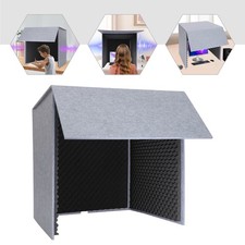 Portable Soundproof Booth for Desktop Recording - Lightweight Easy to Use