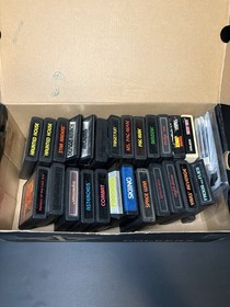 Atari 2600 25 Game Bundle with Paddles and Joysticks Tested Working