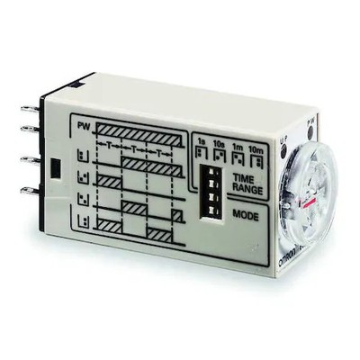 Omron H3yn-2 Ac24 Multifunction Time Delay Relay, Square, Flicker Off Start,