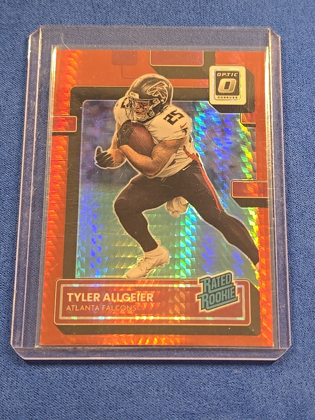 2022 Panini Donruss Optic - Rated Rookie Tyler Allgeier #278 Red Hyper Prizm RC