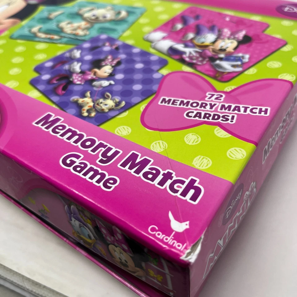 Disney Minnie Mouse Memory Match Game - 72 Cards COMPLETE Cardinal - Image 4 of 4
