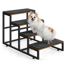 Dog Stairs for High Beds 4 Steps Dog Stairs for Small Medium Dogs Pet