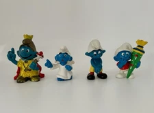 Vintage Smurfs Collectibles - Lot of Four Smurfs