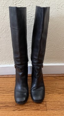 TORY BURCH BOOTS TUMBLED LEATHER SZ 9 M