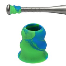 Silicone Bat Taper Bat Knob Taper Softball Grip Non-slip & Green-Blue