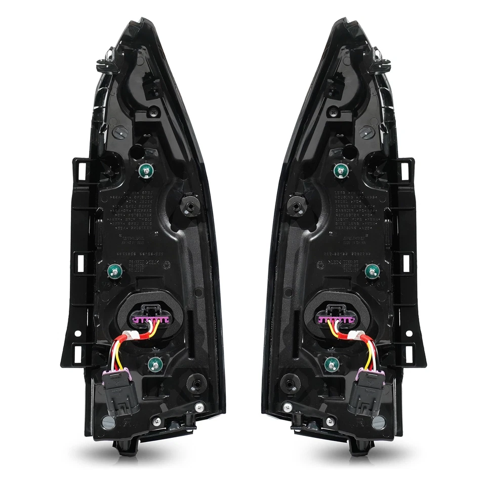 Red Upgrade Black LED Tail Light For 2013-2018 Cadillac ATS Sedan Left+Right Set - Image 4 of 4