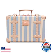 Unitravel 13" Baby Keepsake Memory Storage Box - Vintage Suitcase for Shower/Bap