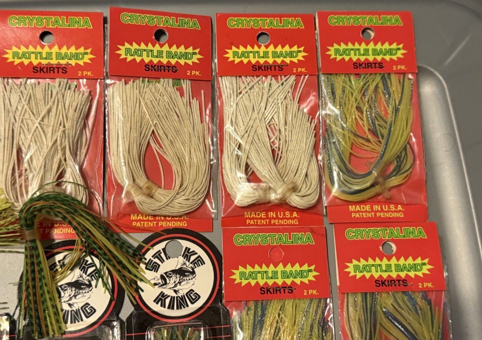 Bulk Lot Of Spinnerbait Chatterbait Jig Skirt Material Strike King Lures - Image 4