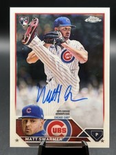 2023 Topps Chrome Update #RA-MS Matt Swarmer Rookie Auto (RC)