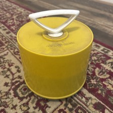 Vintage Disk-Go Case Retro 45 RPM Records Holder Vinyl Music Yellow Black