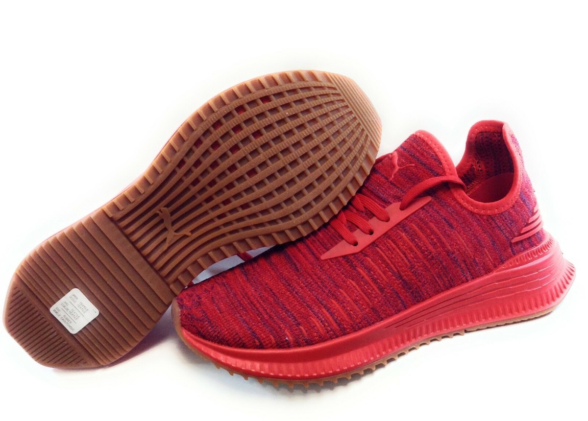 Boys Girls Kids Youth Puma Avid Evoknit 368079 02 Red Athletic