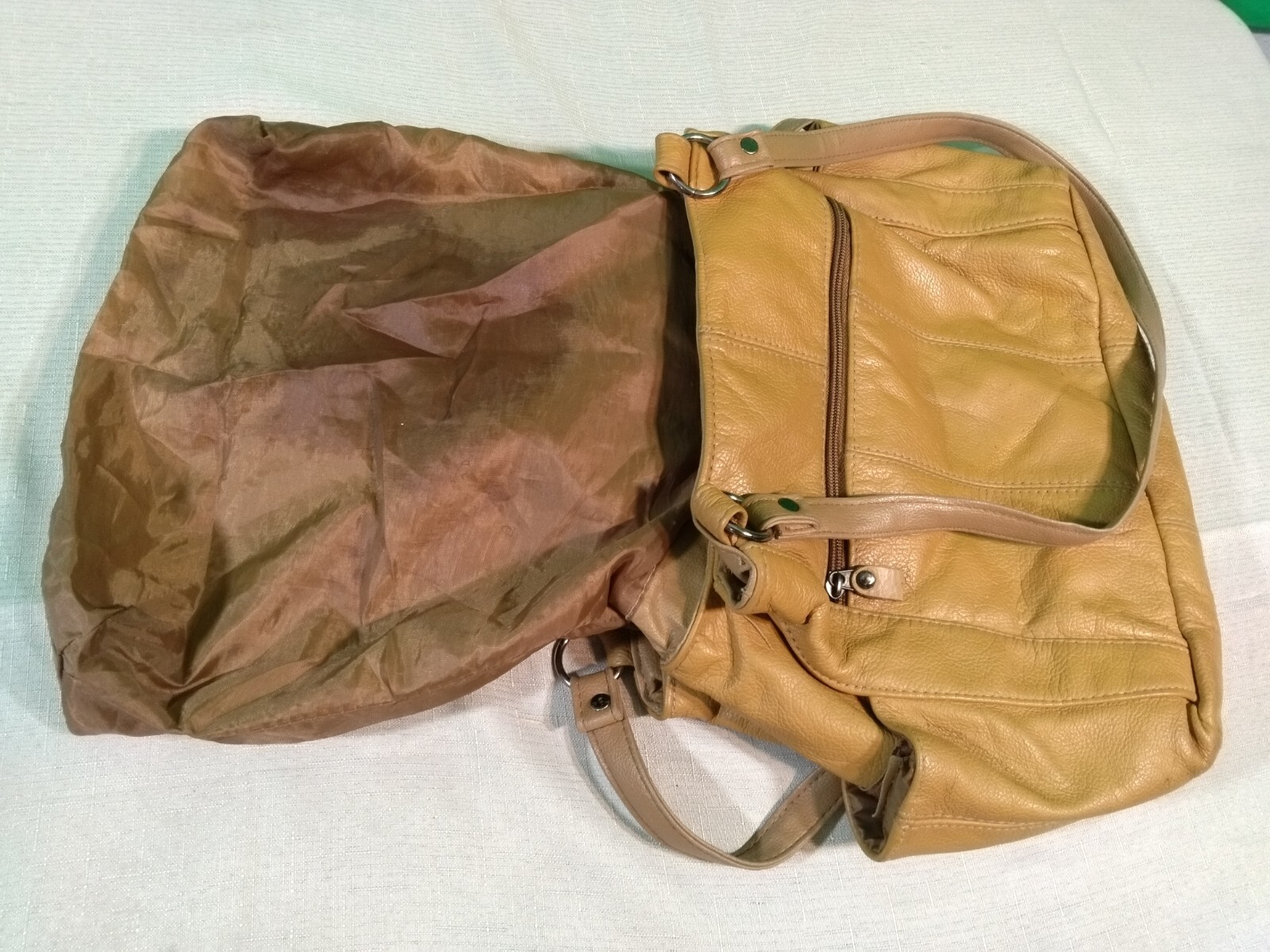 GF60 BROWN MULTIPOCKET DOUBLE STRAP LARGE LINED T… - image 15