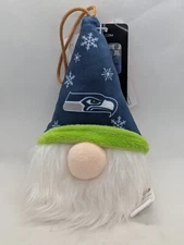 Seattle Seahawks FOCO NFL Plush Gnome Christmas Tree Ornament Decor New