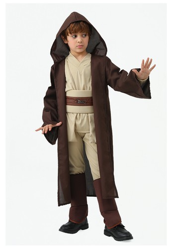 Cosplay Star Wars Obi Wan Kenobi Kids Costume Halloween Masquerade Boys Playsuit - Picture 4 of 9