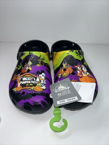 Disney Parks Halloween 2024 Mickey’s Pumpkin Patch Adult Clogs Crocs Size M7/W9 - Picture 7 of 7
