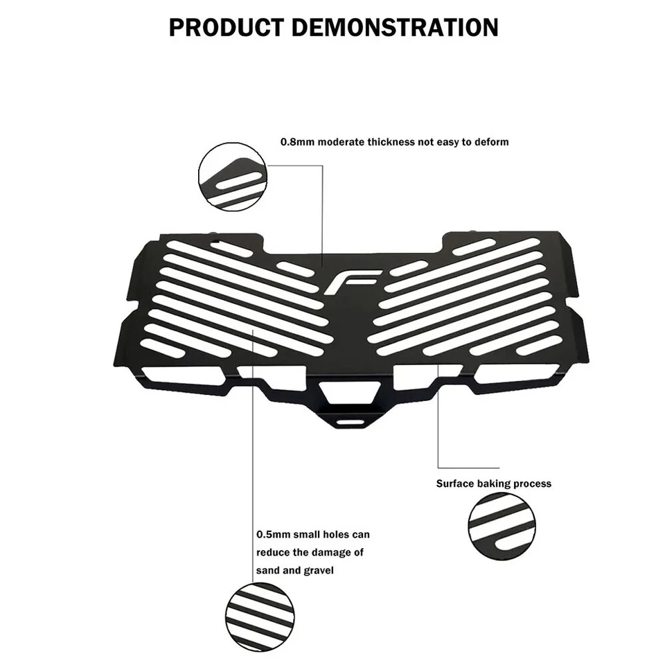 For BMW F800R F800S F800GS F700GS F650GS Radiator Guard Grill Cover Protector - Imagem 4 de 4