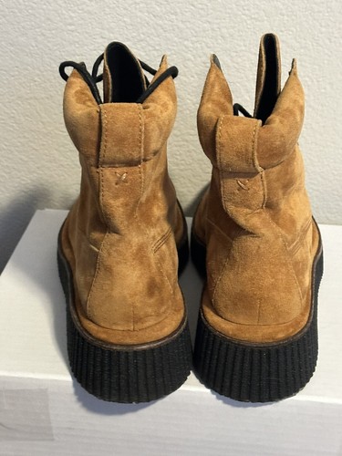 Bota de Combate Rag & Bone Sloane Gamuza Cuero Con Cordones en Canela Óxido Talla 38/7.5 - Imagen 6 de 8