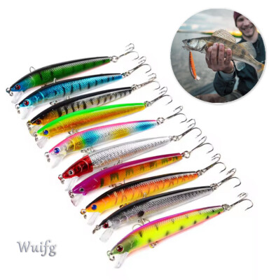 10 Kinds of Minnow Baits Fishing Lures Crankbaits Hook Tackle Crank Swimbait Lot
