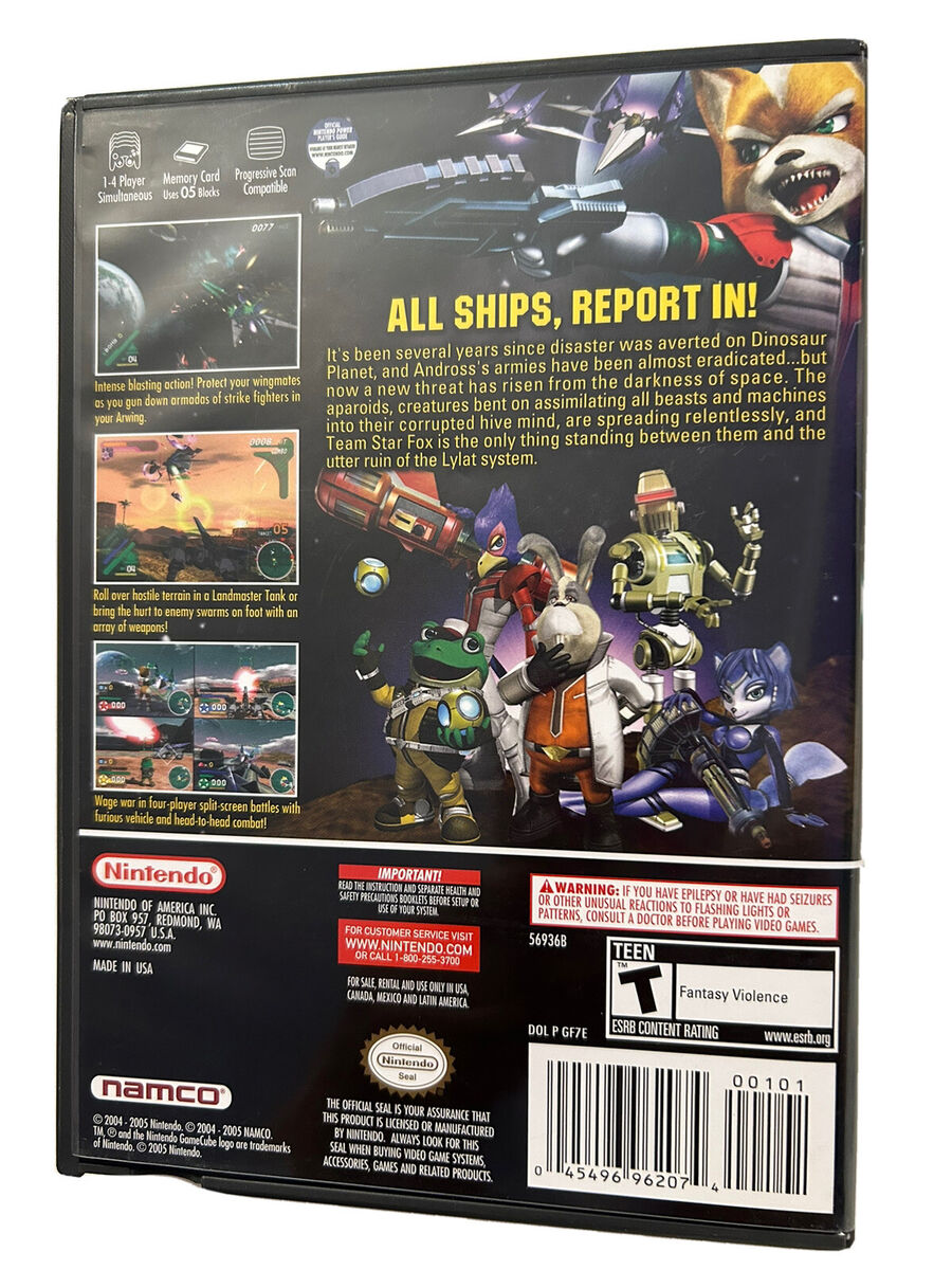 Star Fox: Assault Nintendo GameCube, Game, Manual and Case Star Fox: Assault Nintendo GameCube, Game, Manual and Case