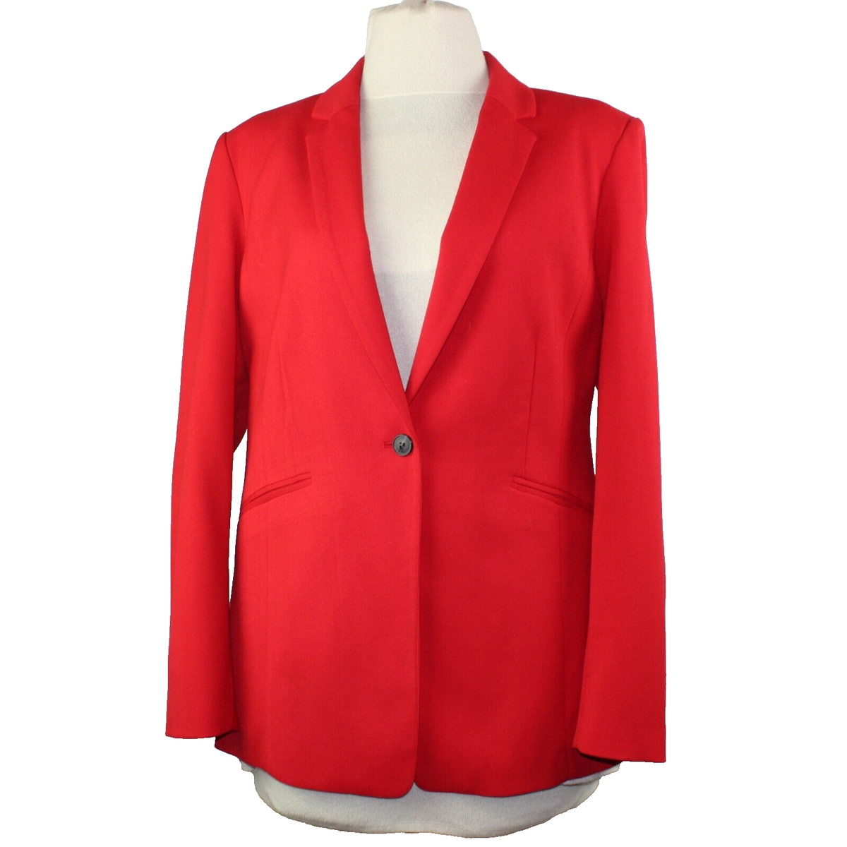 Worthington Blazer Suit Jacket Red Women Size Large Lined One-Button