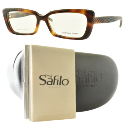 NEW!! BOTTEGA VENETA BV 169 05L Havana Brown Rectangle Optical Frame Eyeglasses